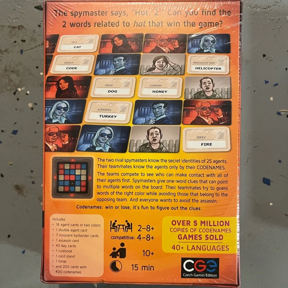 CodeNames Board Game - Picture 2 of 2